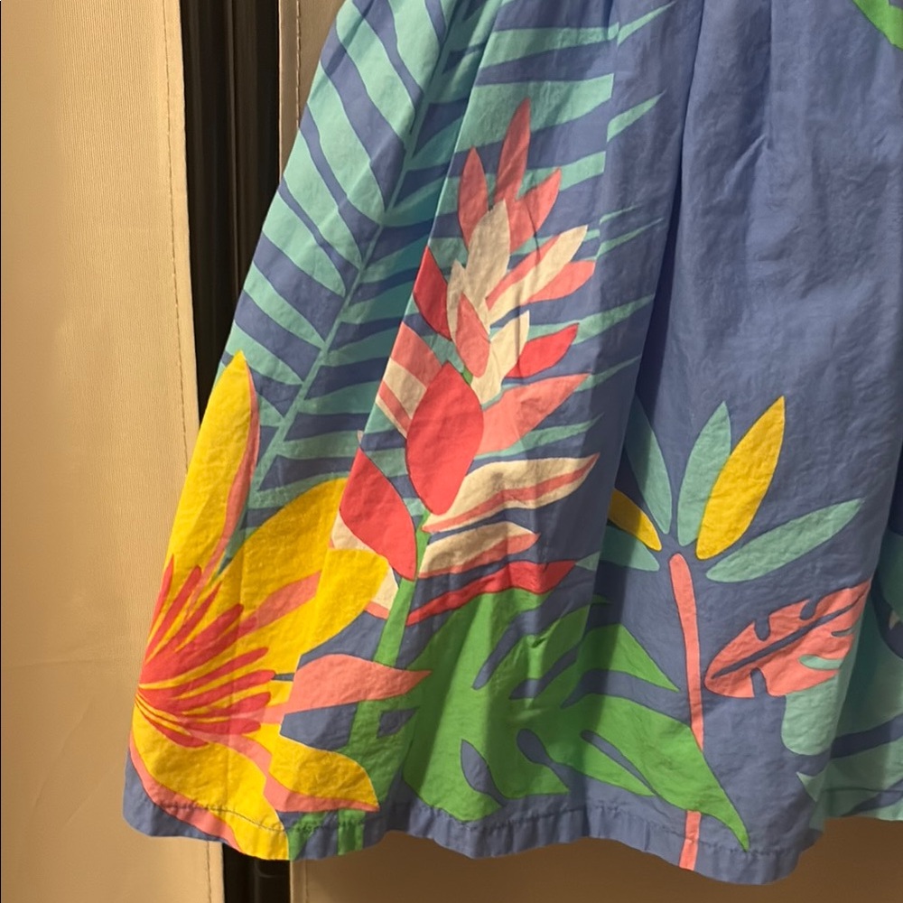 Shrinking Violet Blue and Yellow Dress - Picture 3 of 5